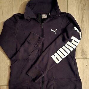 Black puma zip-up